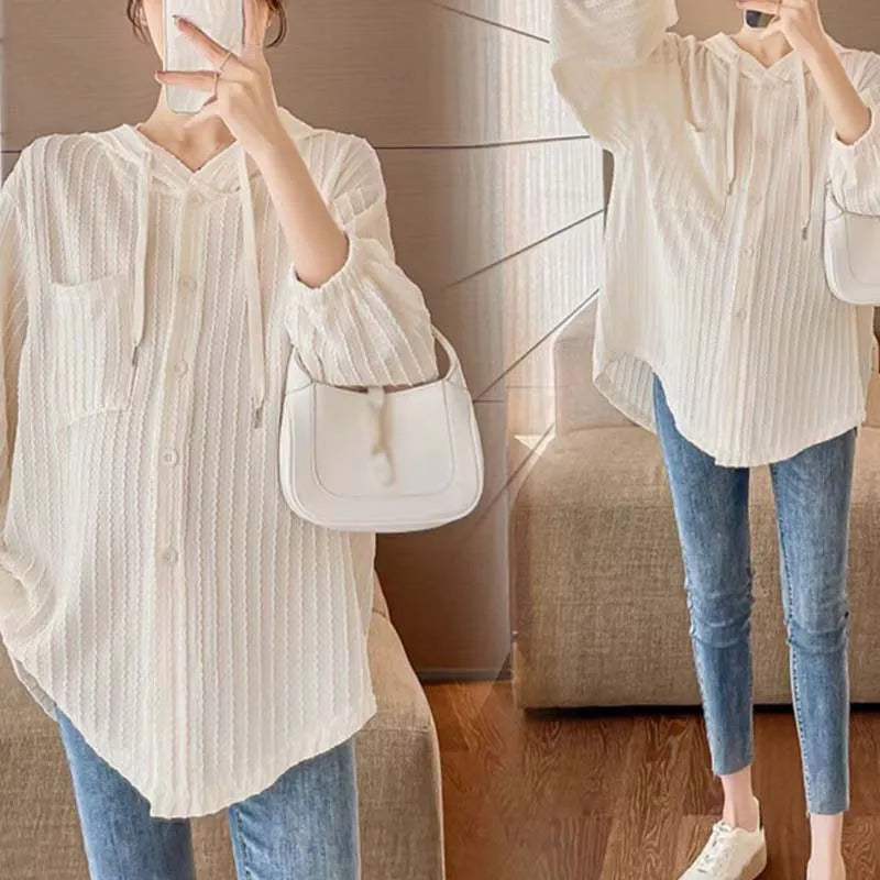 New casual loose maternity shirt