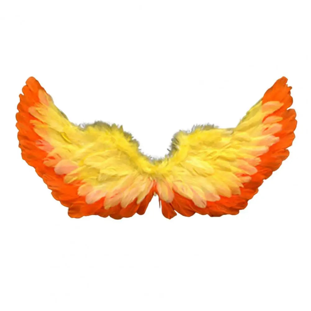 Angel Wings Colorful Feather Wings for Photography Props Cosplay Elastic Straps Kids Adult Wedding Halloween Christmas Birthday