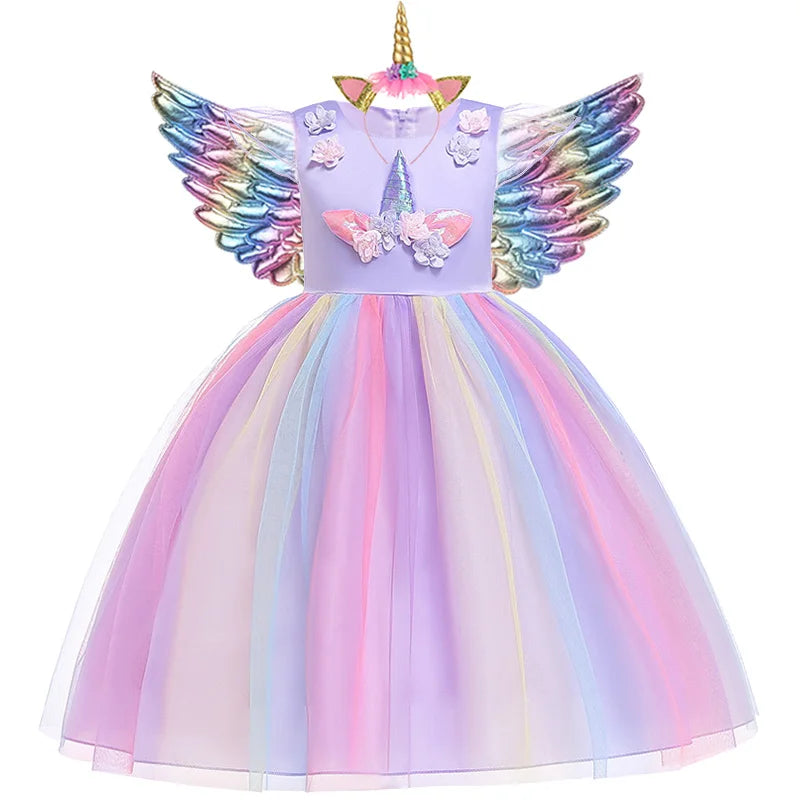 Unicorn Tutu Dress for Girls | Strylez Virtual Try-On App | New Zealand Party Costume, Kids Dress