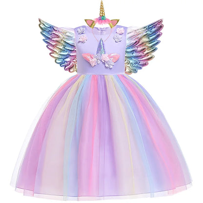 irls Unicorn Tutu Dress with Virtual Try-On for Perfect Party Look