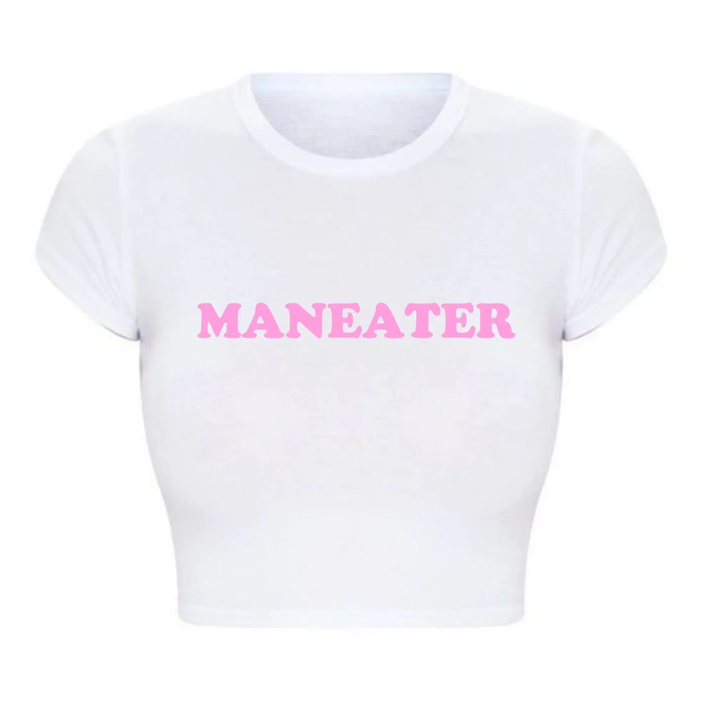 Maneater Vintage Crop Tee – Try On Virtually & Buy Confidently!