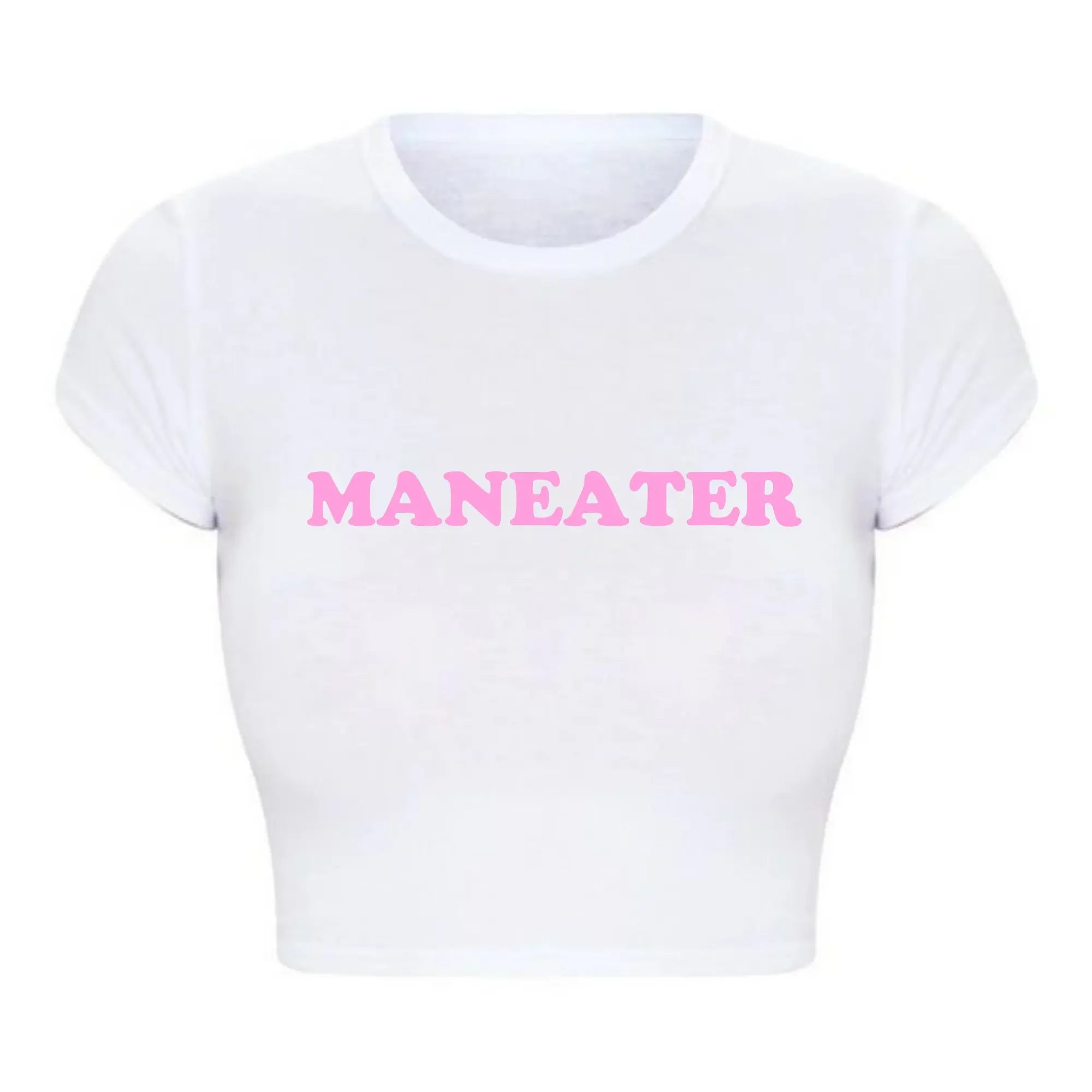 Maneater Vintage Crop Tee - Women's Crop Top | Strylez Virtual Try-On in New Zealand | Shop Online & Buy Confidently