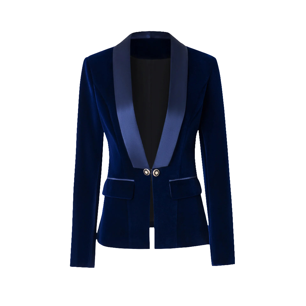 HarleyFashion Velvet Blazer | Virtual Try-On via Strylez App | Sleek New Zealand Fall & Spring