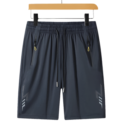 Men's Quick-Dry Summer Board Shorts with Zipper Pockets for Beach & Gym Fun