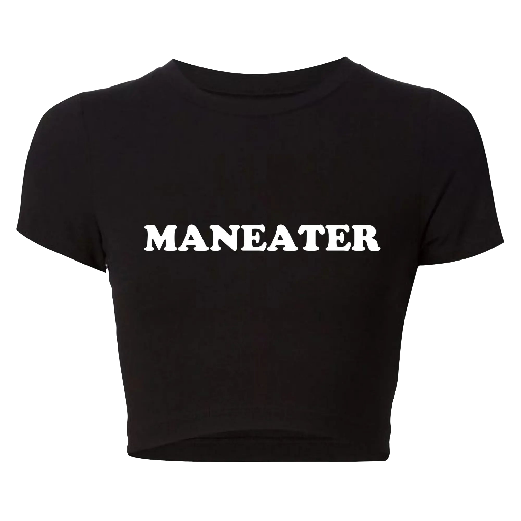 Maneater Vintage Crop Tee - Women's Crop Top | Strylez Virtual Try-On in New Zealand | Shop Online & Buy Confidently