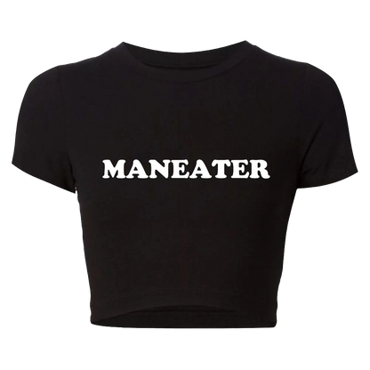 Maneater Vintage Crop Tee – Try On Virtually & Buy Confidently!