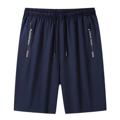 Men’s Quick-Dry Summer Board Shorts with Zipper Pockets – Perfect for Beach, Gym, and Running