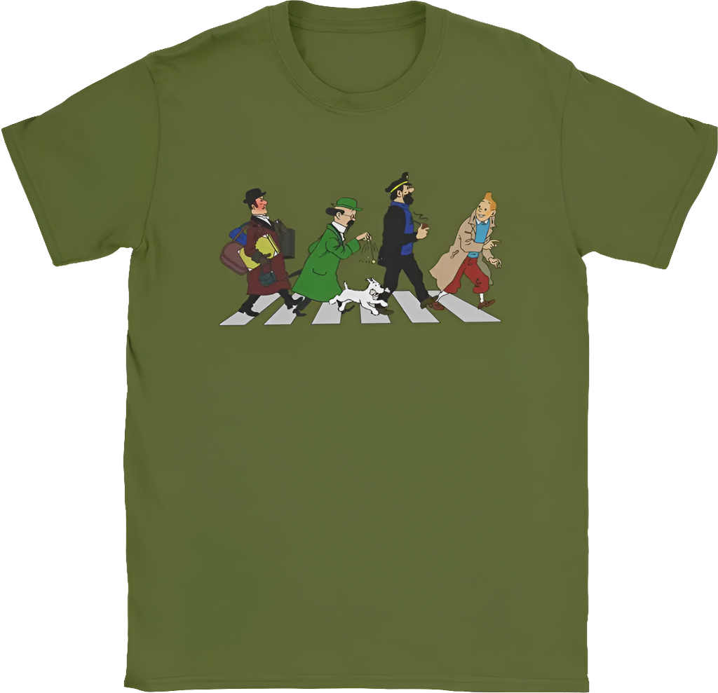 Captain Haddock Cartoon T‑Shirt Men's 100% Cotton Round Neck Short Sleeve Tee 6XL – New Zealand | Strylez Virtual Try-On