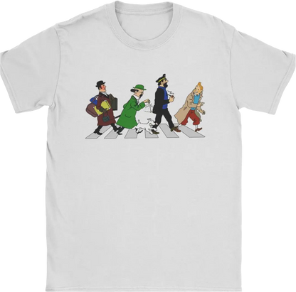 Captain Haddock T-Shirts Men Cartoon Cool 100% Cotton Tees Round Collar Short Sleeve T Shirts 6XL Clothing