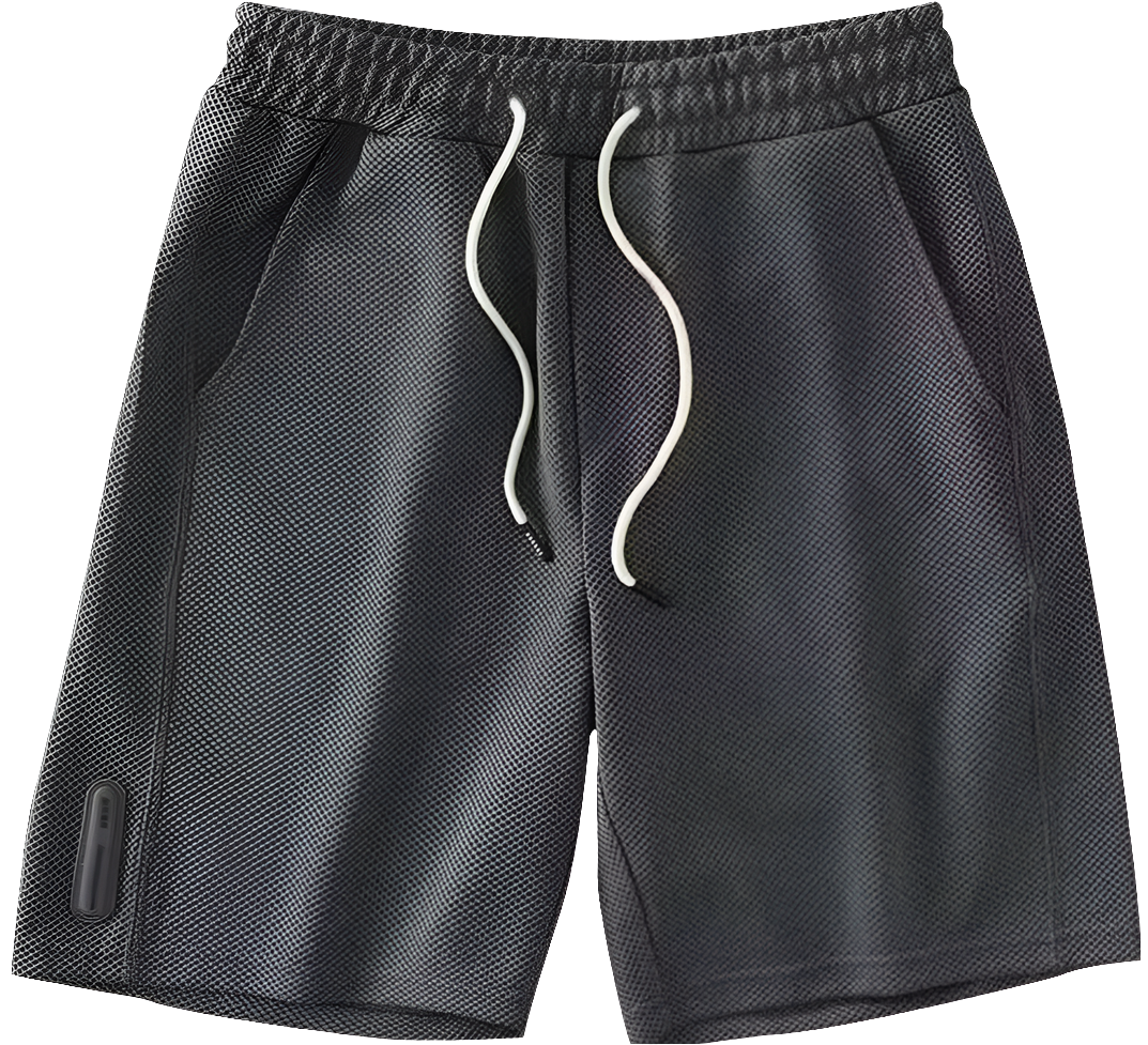 Men's Breathable Waffle Shorts - Cool Summer Casual Wear for New Zealand | Strylez Virtual Try-On