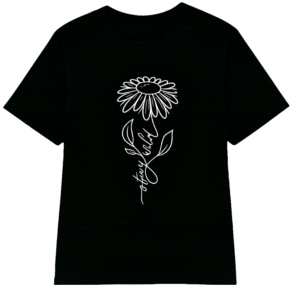 Women's Black Summer Tee – Dog Paw & Heart Print, Plus Size (NZ) | Strylez Virtual Try-On App