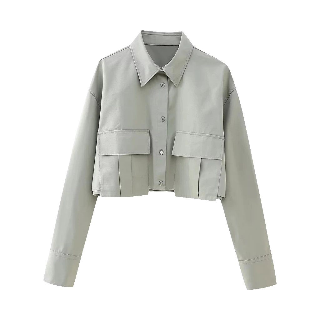 Slim Windbreaker Shirt with Pockets – Find Your Style, Buy Confidently Using Our Virtual Try-On!