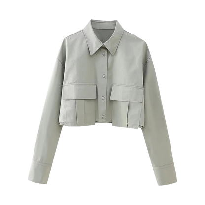 Slim Windbreaker Shirt with Pockets – Find Your Style, Buy Confidently Using Our Virtual Try-On!