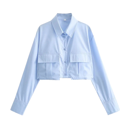 Light Blue Zevity Blouse – Try On Virtually & Buy Confidently for Your Perfect Style!