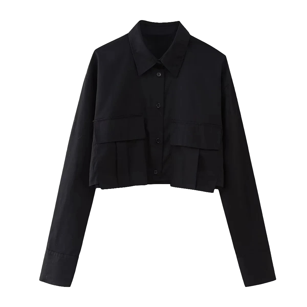 Black Slim Windbreaker Shirt – Buy Confidently with Virtual Try-On for Perfect Style!