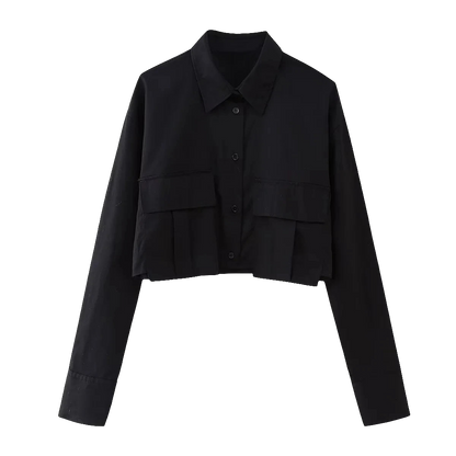 Black Slim Windbreaker Shirt – Buy Confidently with Virtual Try-On for Perfect Style!