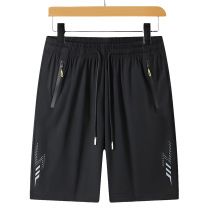 Men's Quick-Dry Summer Board Shorts with Zipper Pockets for Beach & Gym Fun