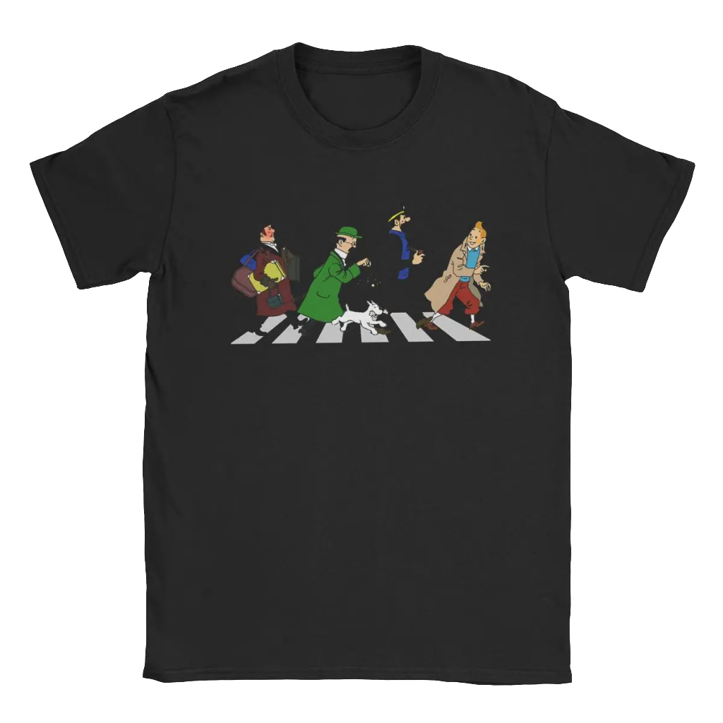 Captain Haddock Cartoon Men’s 100% Cotton Cool Round Neck Tee 6XL