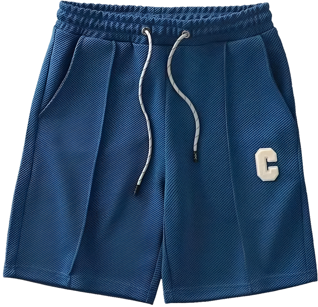 Men's Breathable Waffle Fabric Shorts - Loose Summer Casual, New Zealand | Strylez Virtual Try-On