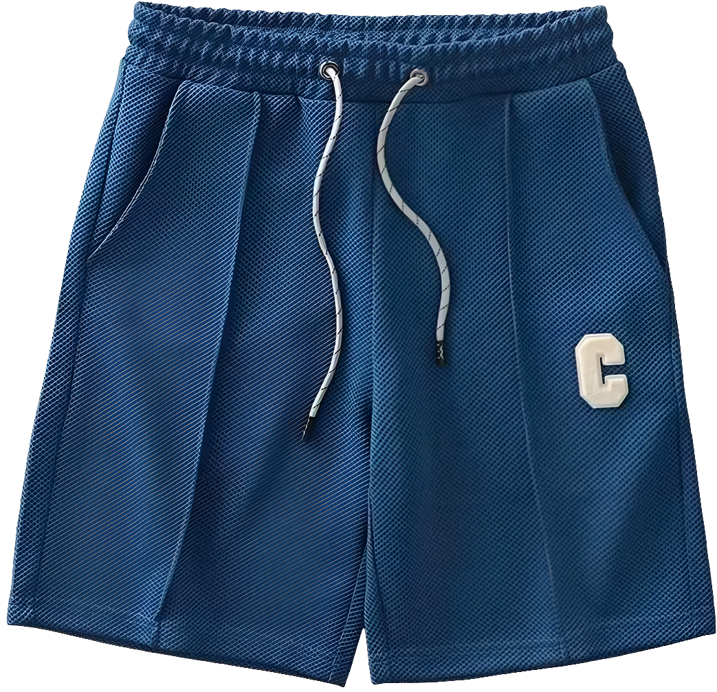 Men's Breathable Waffle Fabric Shorts - Loose Summer Casual, New Zealand | Strylez Virtual Try-On