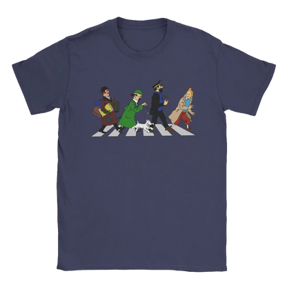 Captain Haddock Cartoon T-Shirt 100% Cotton Round Neck Short Sleeve Men’s Tee 6XL