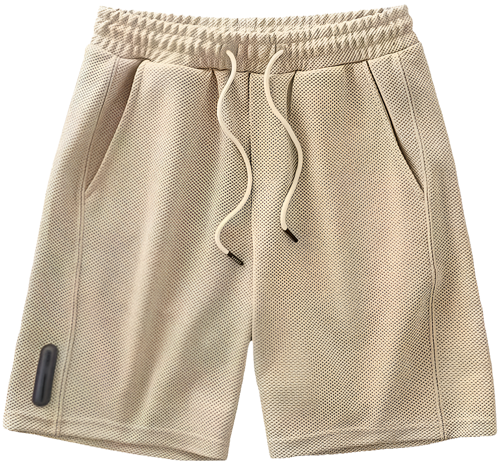 Men's Breathable Waffle Shorts - Cool Casual Loose Fit Summer New Zealand | Strylez Virtual Try-On