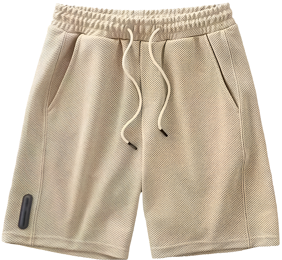 Men's Breathable Waffle Shorts - Cool Casual Loose Fit Summer New Zealand | Strylez Virtual Try-On