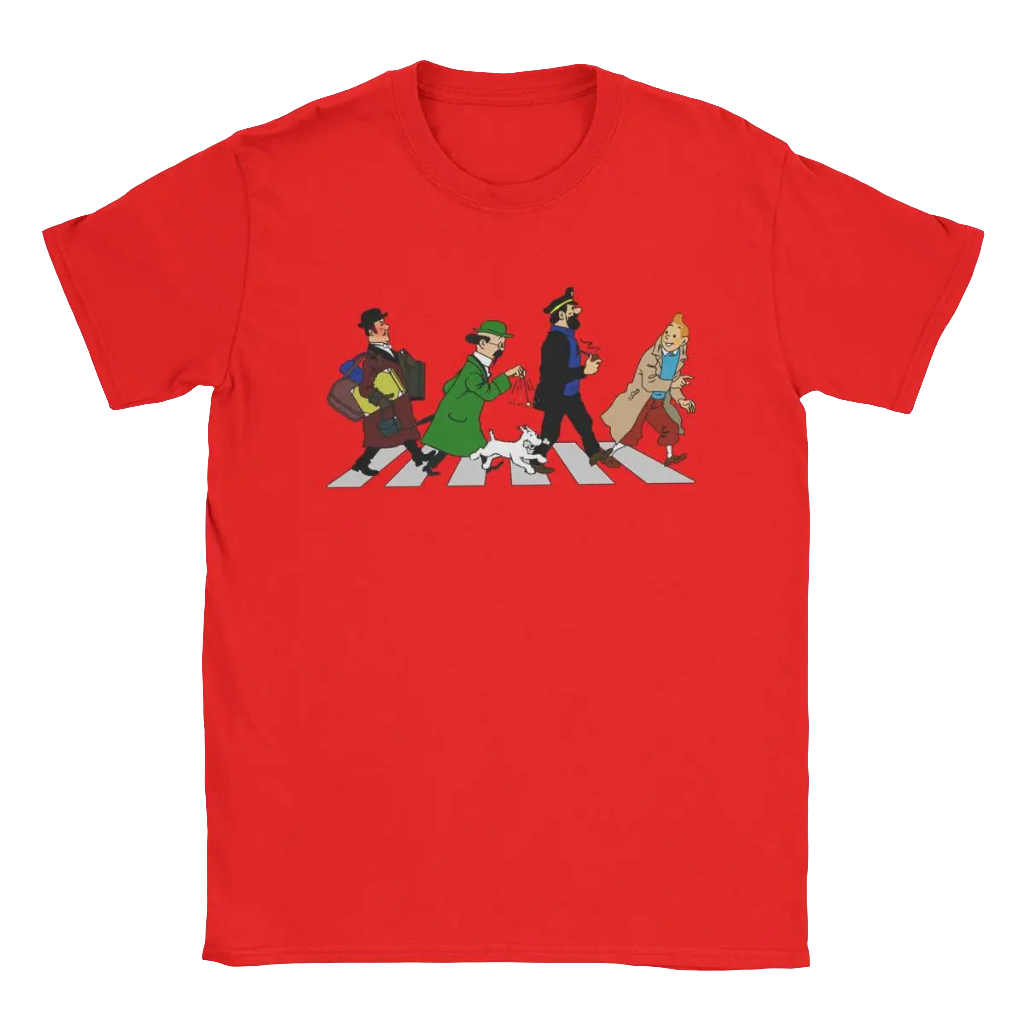 Captain Haddock Cartoon Tee for Men - 100% Cotton Short Sleeve Shirt 6XL | New Zealand | Strylez Virtual Try-On