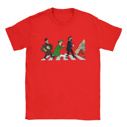 Captain Haddock Cartoon Tee for Men - 100% Cotton Short Sleeve Shirt 6XL | New Zealand | Strylez Virtual Try-On