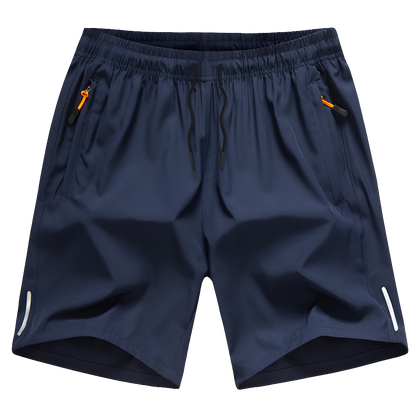 Men's Quick-Dry Summer Board Shorts with Zipper Pockets for Beach & Gym Fun