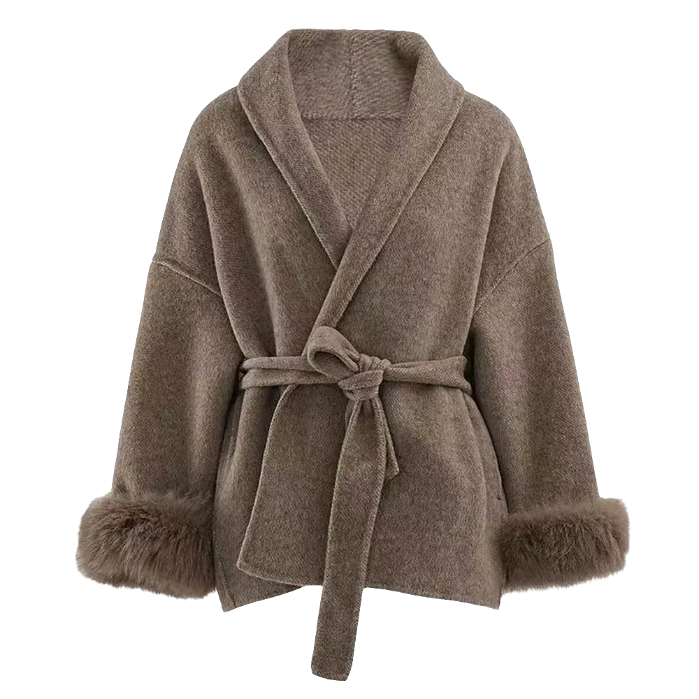 New Zealand Wool Fur Coat - Chic Double-Sided, Virtual Try-On with Strylez App | Warmth & Glamour