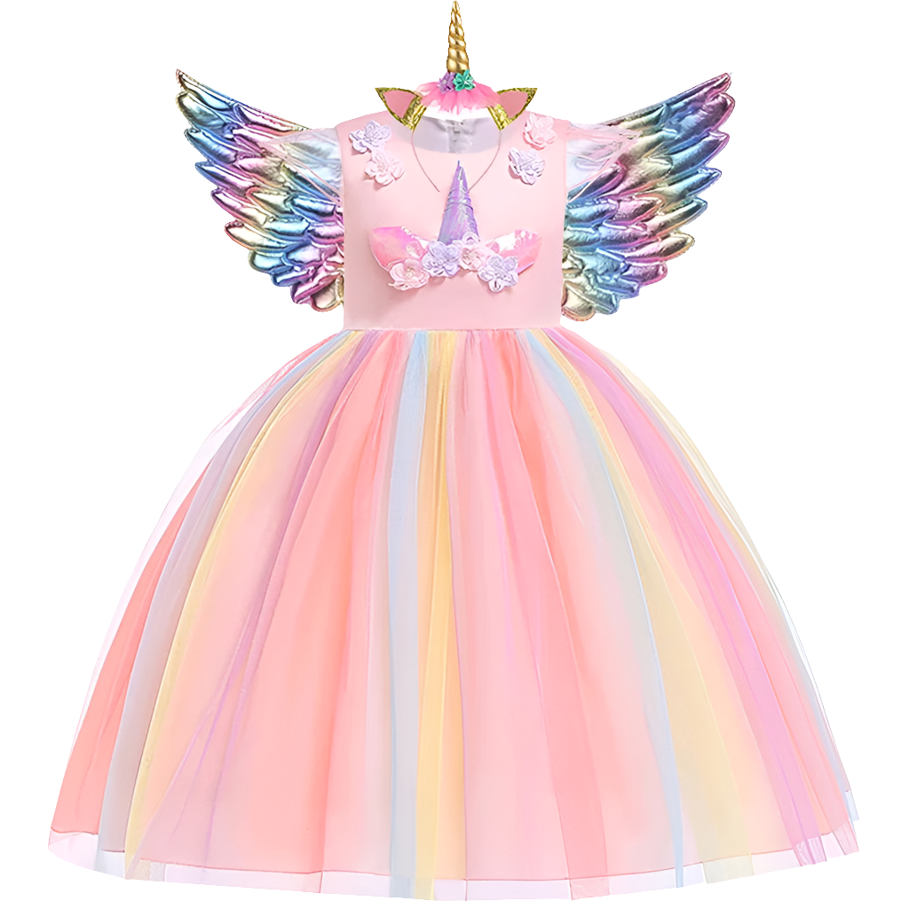 Unicorn Tutu Dress for Girls | Strylez Virtual Try-On App | New Zealand Party Costume, Kids Dress