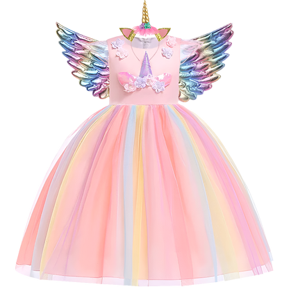 irls Unicorn Tutu Dress with Virtual Try-On for Perfect Party Look