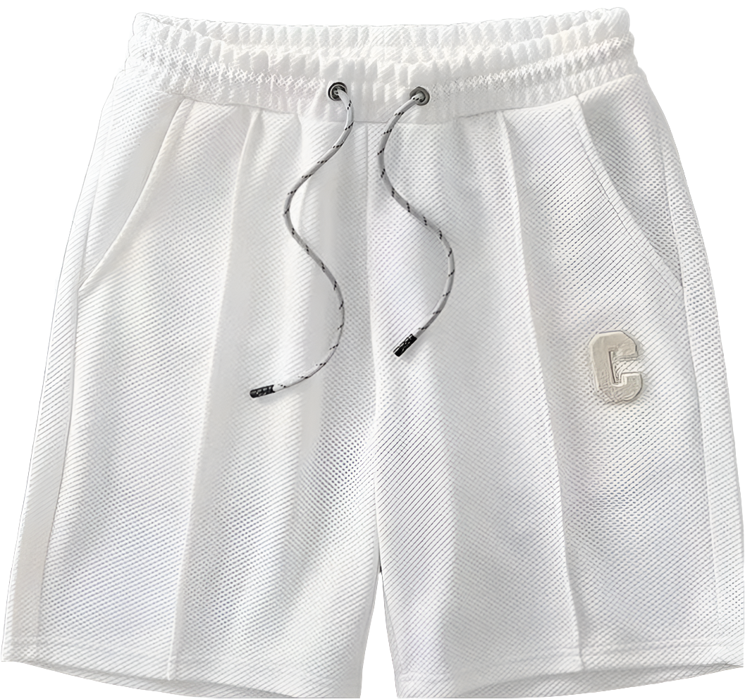 Men's Breathable Waffle Shorts - Cool, Loose Summer Fit, New Zealand | Strylez App Virtual Try-On