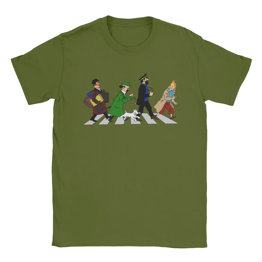 Captain Haddock Cartoon T‑Shirt Men's 100% Cotton Round Neck Short Sleeve Tee 6XL – New Zealand | Strylez Virtual Try-On
