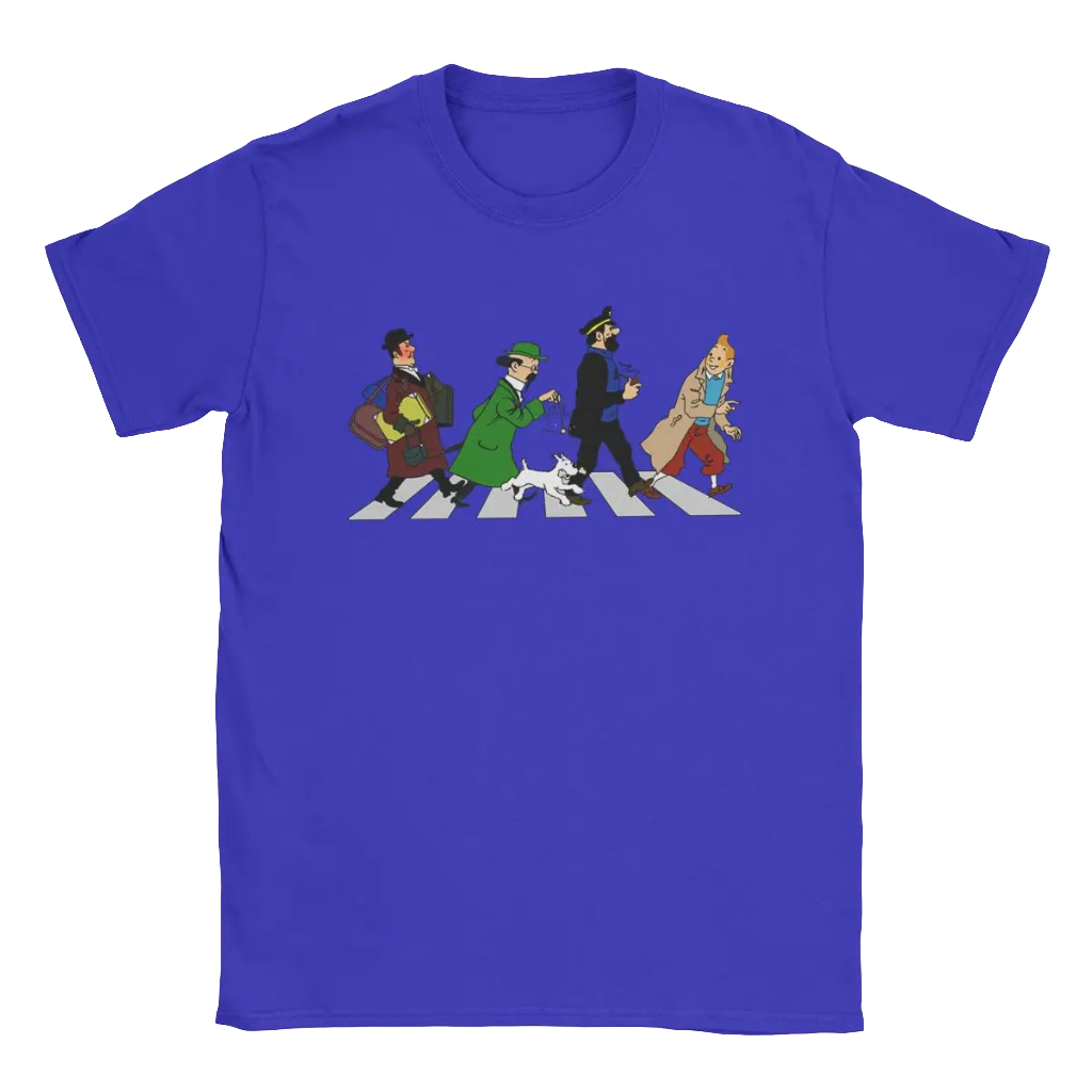 Captain Haddock Cartoon Tee - 100% Cotton Short Sleeve T-Shirt, Sizes up to 6XL | New Zealand | Strylez Virtual Try-On