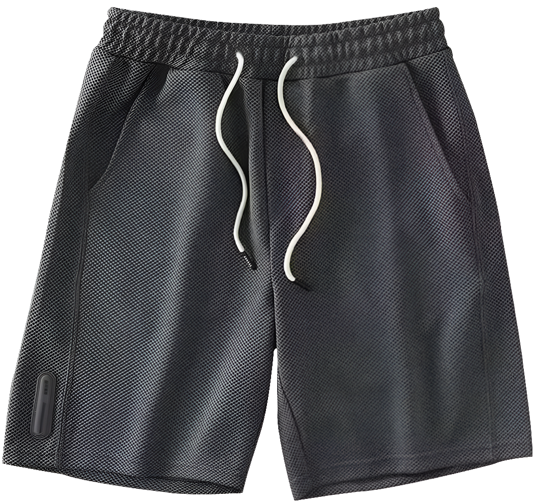 Men's Breathable Waffle Fabric Summer Shorts – Loose, Cool & Casual Keen Length