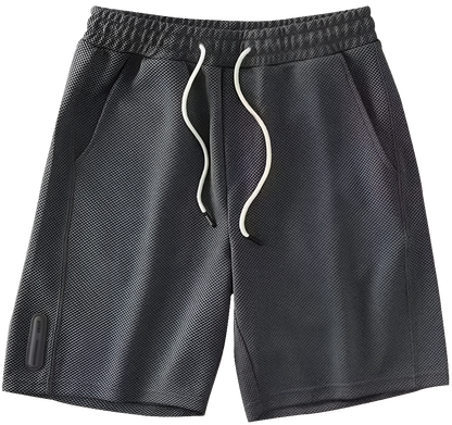 Men's Breathable Waffle Fabric Summer Shorts – Loose, Cool & Casual Keen Length